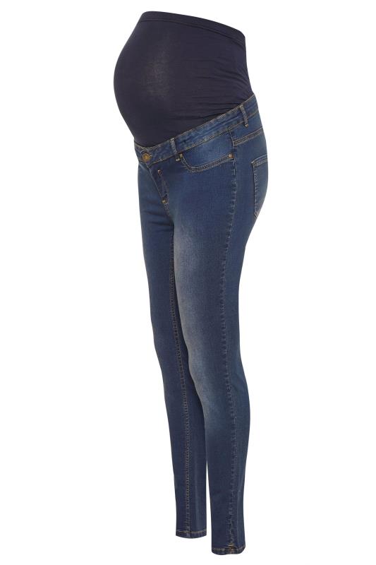 Tall Women's LTS Maternity Blue Skinny Jeans | Long Tall Sally 4