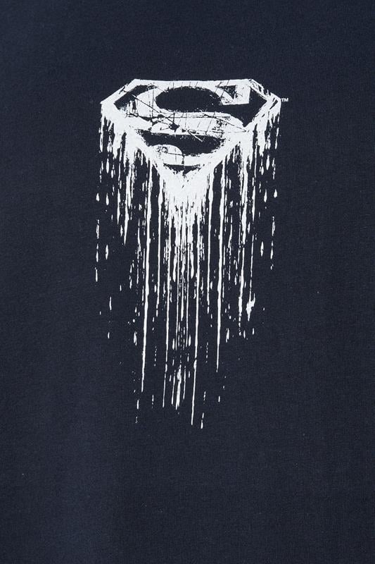 BadRhino Big & Tall Navy Blue Superman Graphic Print T-Shirt | BadRhino 3