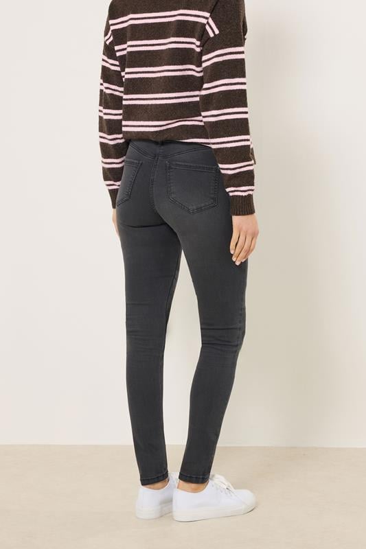 LTS Tall Women's Black Washed AVA Skinny Jeans | Long Tall Sally 3