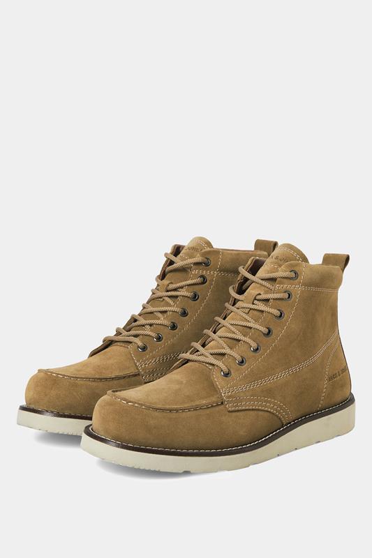 JACK & JONES Big & Tall Mustard Brown Suede Toronto Boots