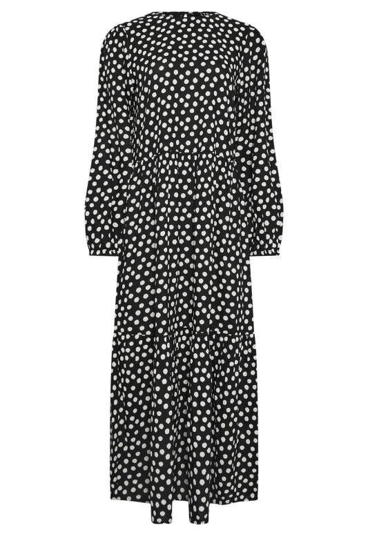 New look tiered midaxi smock dress in polka dot best sale