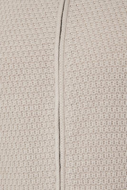 BadRhino Big & Tall Natural Brown Wool Zip Through Jumper | BadRhino 7
