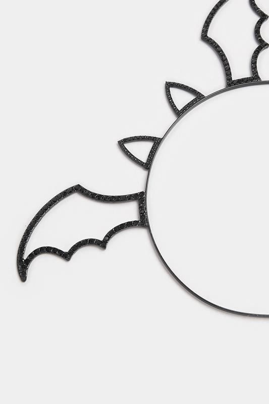 Black Novelty Bat Halloween Headband | Yours Clothing 2