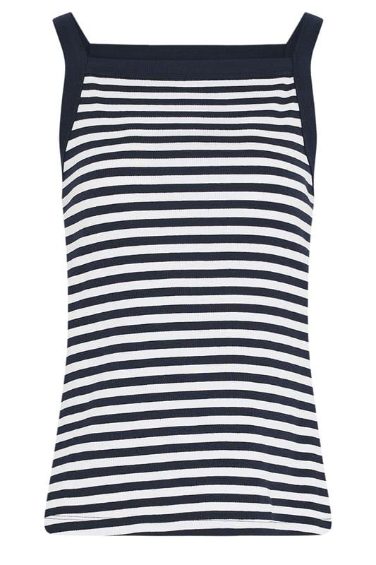 LTS Tall Women's 2 PACK White Stripe High Neck Ribbed Vest | Long Tall Sally 8