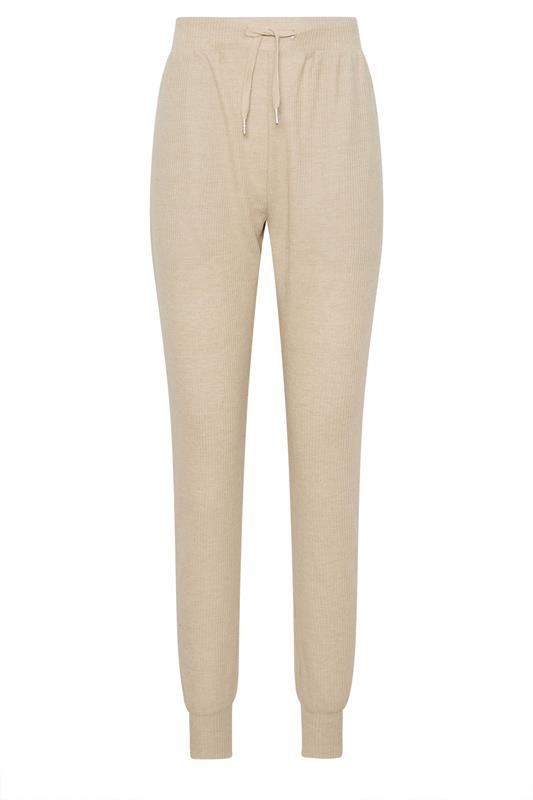 LTS Tall Beige Brown Waffle Lounge Trousers | Long Tall Sally 5