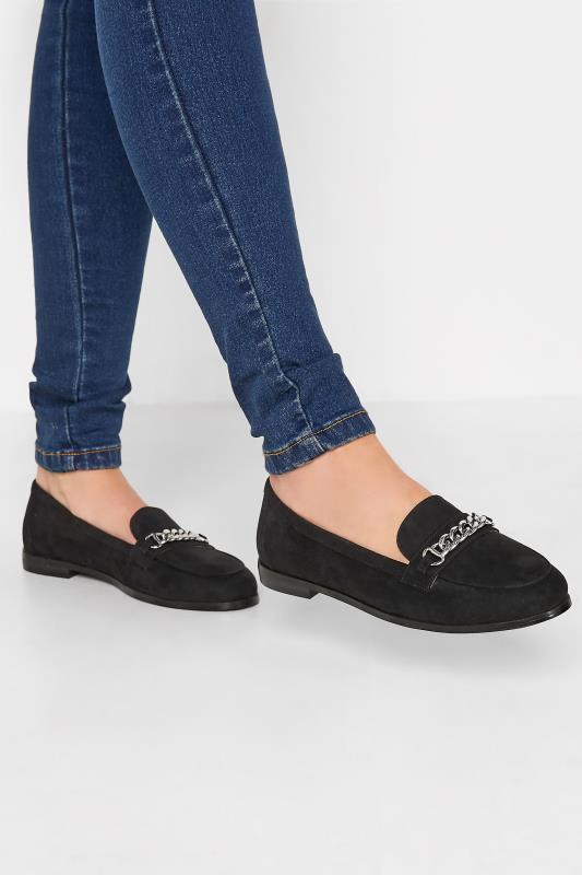 Tall  LTS Black Chain Loafers In Standard Fit