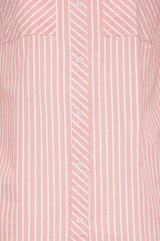 LTS Tall Women's Pink Cotton Stripe Shirt | Long Tall Sally 5