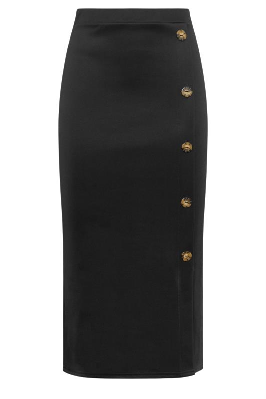 LTS Tall Womens Black Button Midi Skirt | Long Tall Sally  5