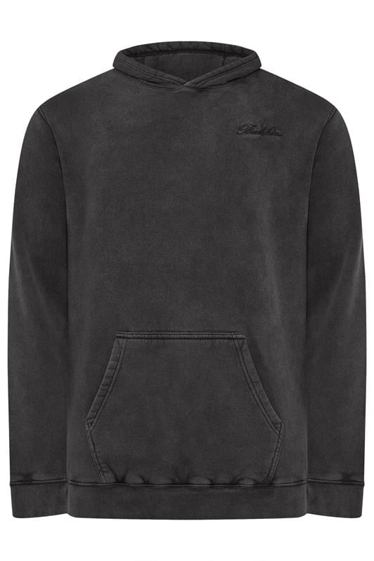 BadRhino Big & Tall Black Sun Bleached Hoodie | BadRhino 2