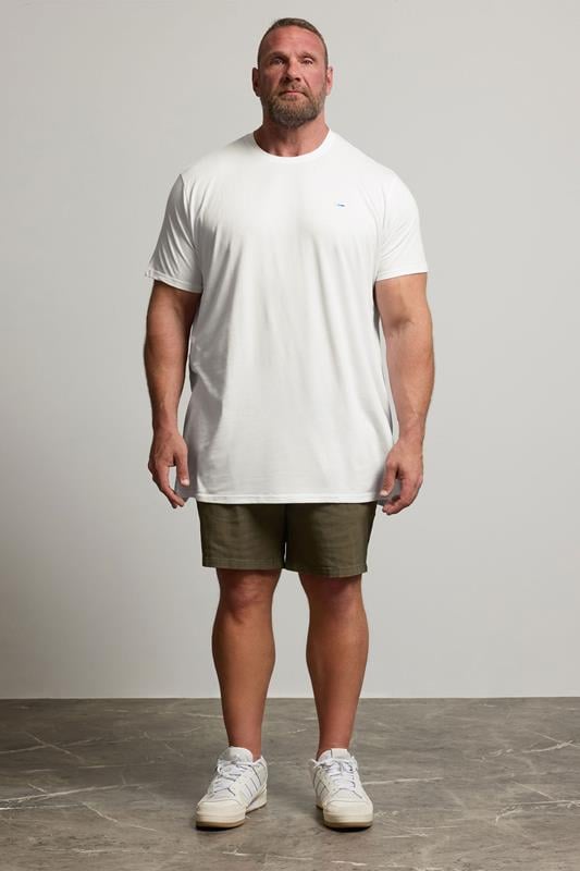 BadRhino Big & Tall 5 PACK White Extra Long Core T-Shirts | BadRhino 3