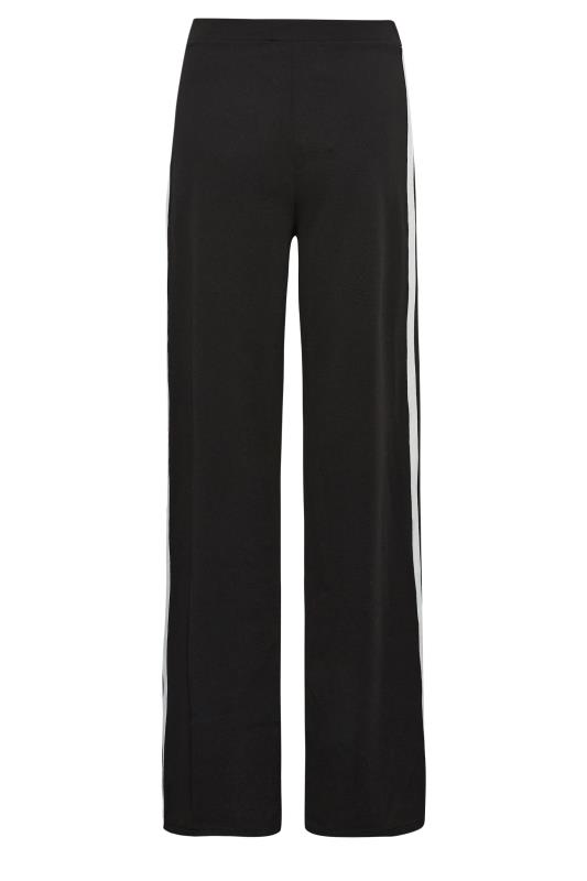 LTS Tall Women's Black Side Stripe Wide Leg Trousers | Long Tall Sally 6
