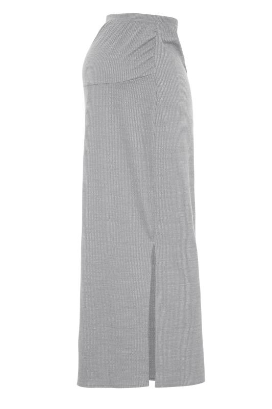LTS Maternity Grey Ribbed Maxi Skirt | Long Tall Sally 3