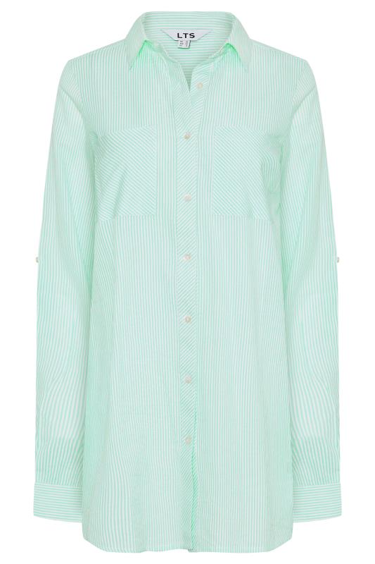Tall Women's LTS Turquoise Green Stripe Shirt | Long Tall Sally  7