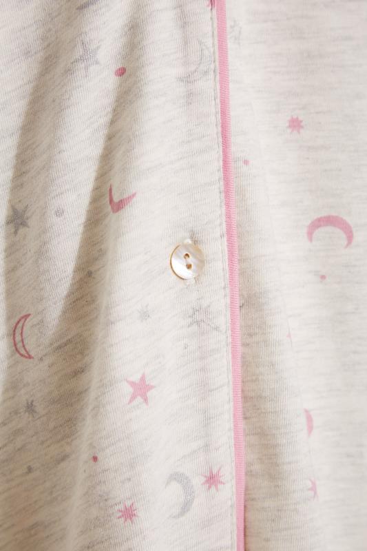 LTS Tall Women's Grey Moon & Star Print Cotton Pyjama Set | Long Tall Sally  5