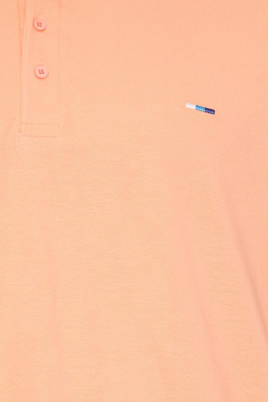 BadRhino Big & Tall Light Orange Tipped Polo Shirt | BadRhino 3