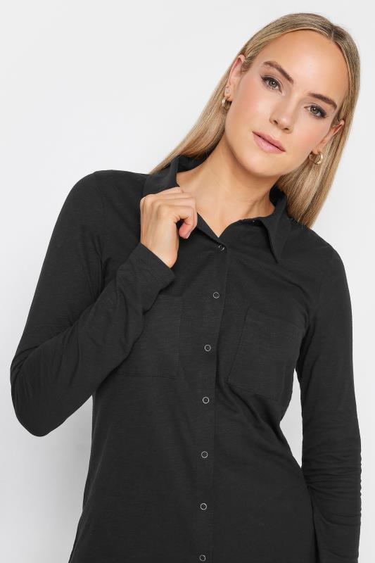 LTS Tall Women's Black Cotton Jersey Shirt | Long Tall Sally 4