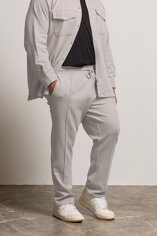 BadRhino Big & Tall Natural Brown Textured Jersey Joggers