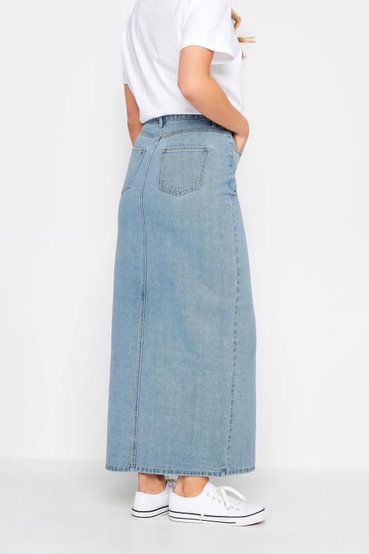 LTS Tall Blue Denim Split Maxi Skirt | Long Tall Sally  4