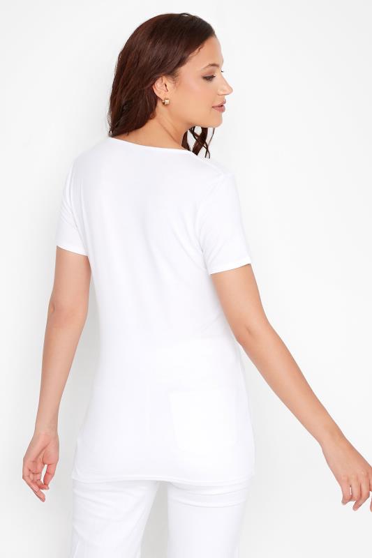 LTS Tall Women's White 'Radiate Love' Slogan T-Shirt | Long Tall Sally 3