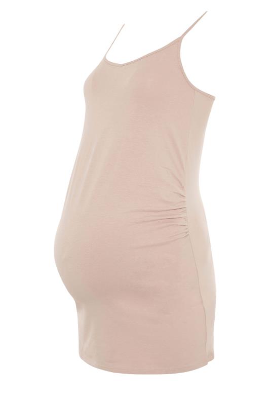 Tall Women's LTS 2 Pack Maternity Nude & White Cami Vest Tops | Long Tall Sally 8