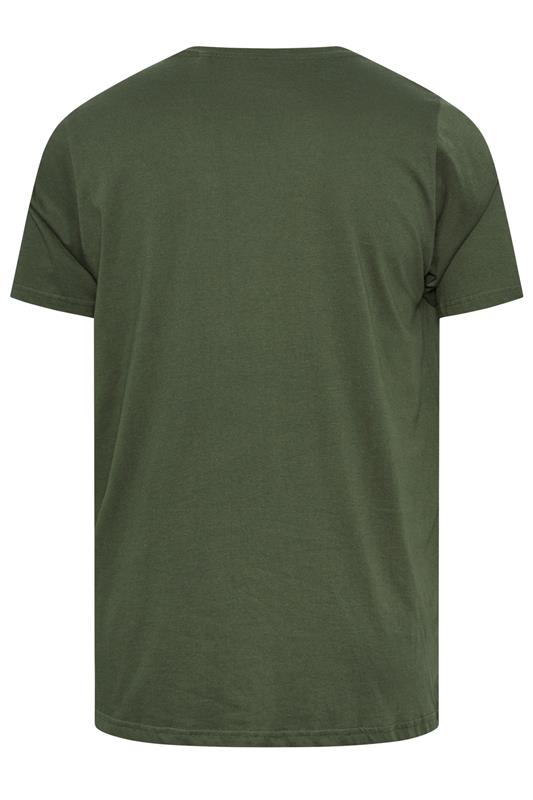  BadRhino Big & Tall Khaki Green Skull & Crossbones Graphic T-Shirt | BadRhino 7