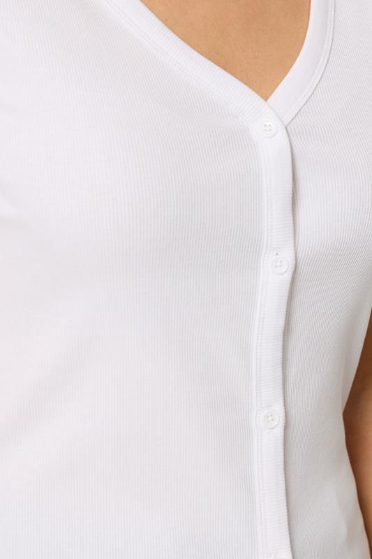 LTS Tall Women's White Button T-Shirt | Long Tall Sally 4