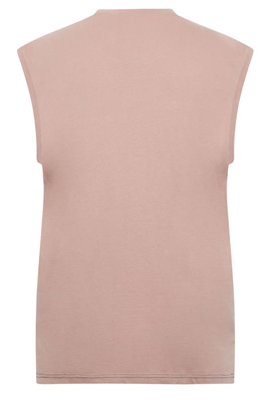 KAM Big & Tall  Pink South Coast Muscle Vest | BadRhino 4