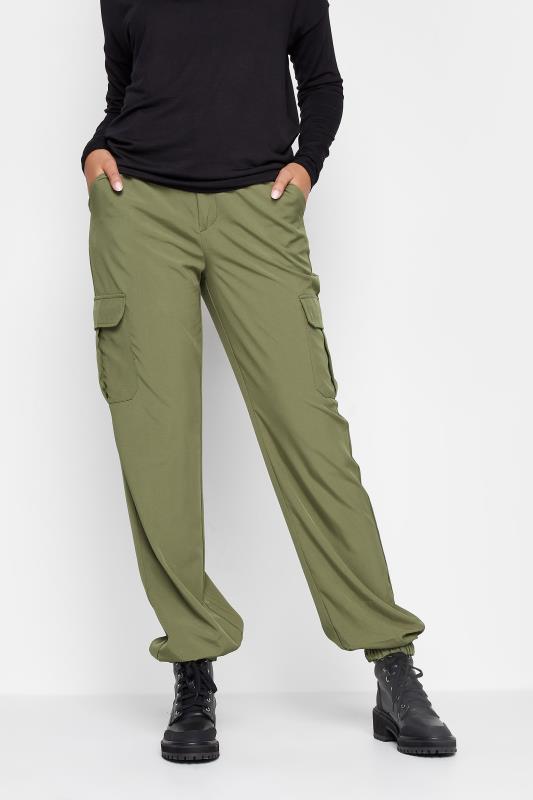 Tall  LTS Tall Khaki Green Cuffed Cargo Trousers