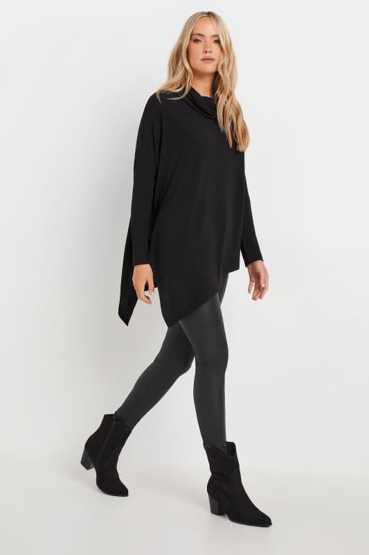 LTS Tall Women's Black Hanky Hem Top | Long Tall Sally 2