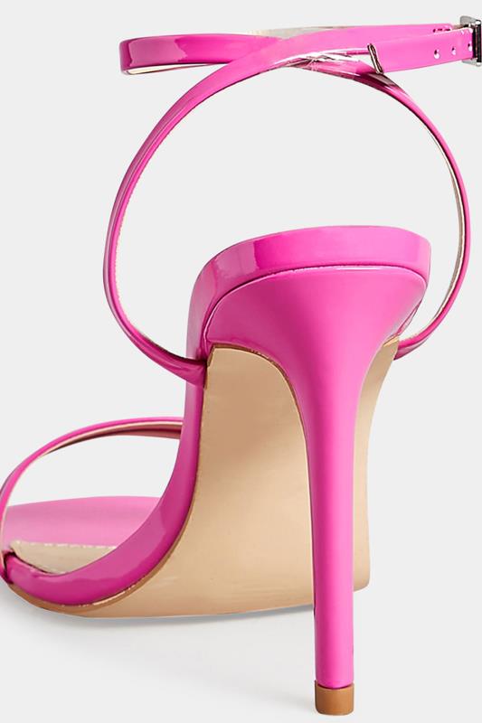 PixieGirl Pink Double Band Heels In Standard Fit | PixieGirl 4