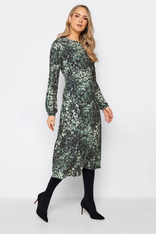 LTS Tall Green Animal Markings Midi Dress | Long Tall Sally  2