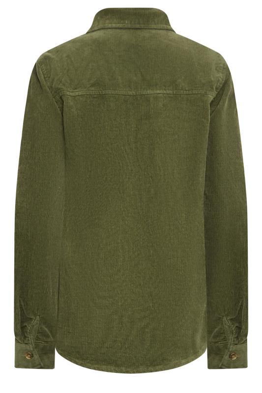 LTS Tall Khaki Green Cord Shirt | Long Tall Sally  7