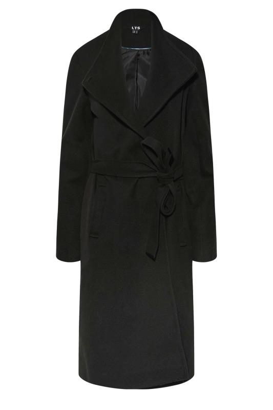 LTS Tall Women's Black Belted Coat | Long Tall Sally 6