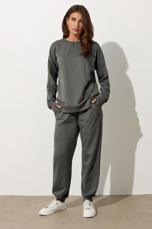 Tall  LTS Tall Charcoal Grey Cuffed Joggers