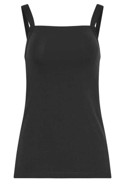 LTS 2 PACK Tall Women's Black & Khaki Green Square Neck Cami Vest Tops | Long Tall Sally 8