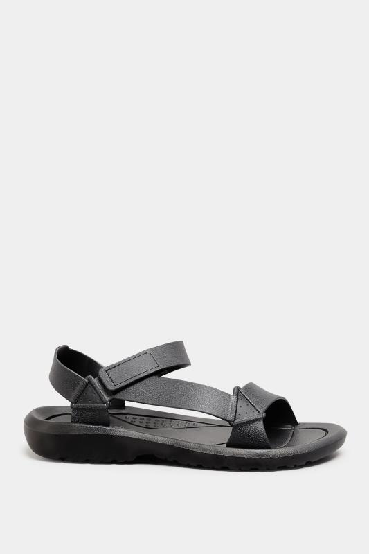 LIMITED COLLECTION Black Adjustable Strap Sandals In Wide E Fit | Yours Clothing 3