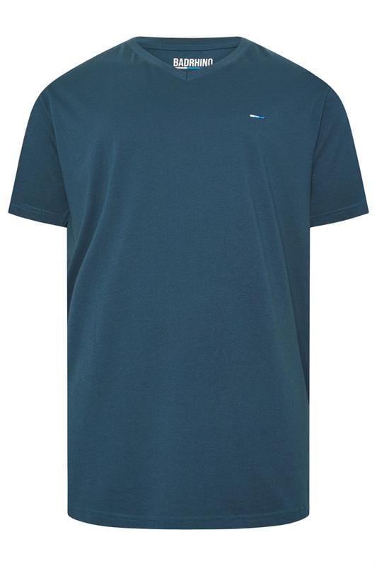 BadRhino Big & Tall Navy Blue 5 Pack V-Neck T-Shirts | BadRhino 8
