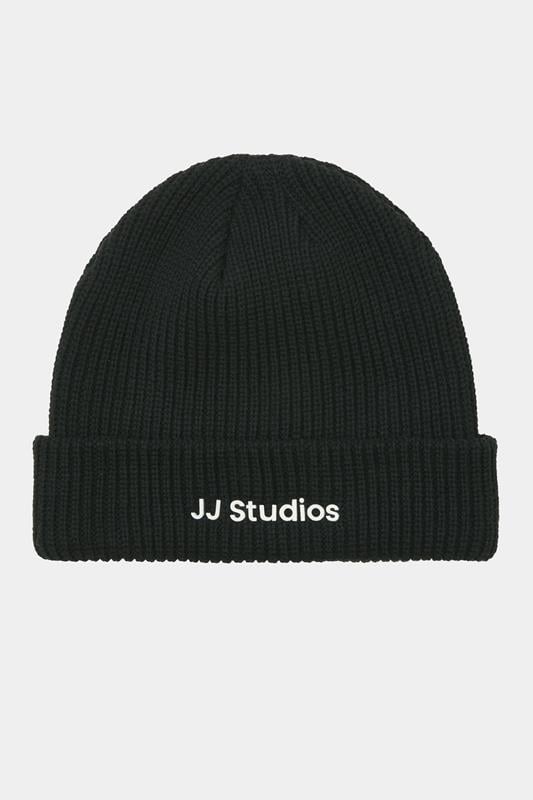 JACK & JONES Big & Tall Black Studio Beanie