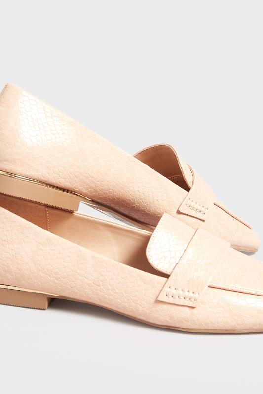 LTS Tall Light Pink Textured Loafers In Standard Fit | Long Tall Sally  5