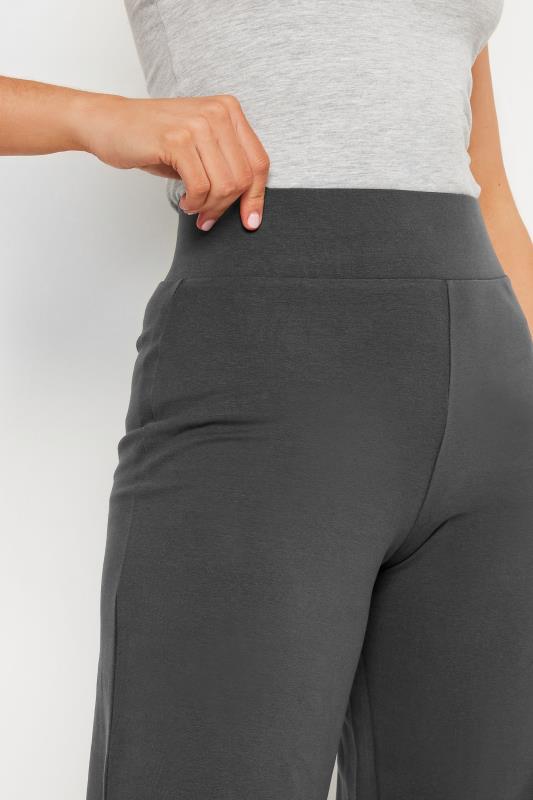 LTS Tall Women's Charcoal Grey Wide Leg Yoga Pants | Long Tall Sally 4