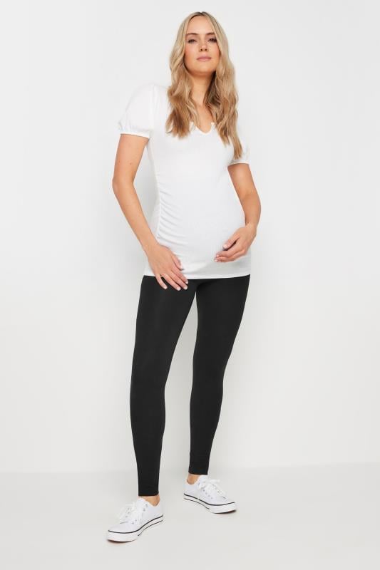 LTS Tall Black Maternity Basic Leggings | Long Tall Sally 1