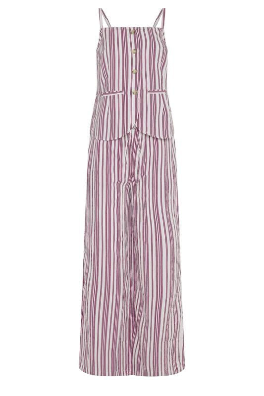 LTS Tall Set Red Stripe Button Waistcoat & Wide Leg Trousers