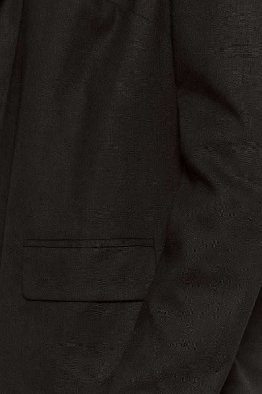 LTS Tall Black Linen Look Blazer Jacket | Long Tall Sally  5