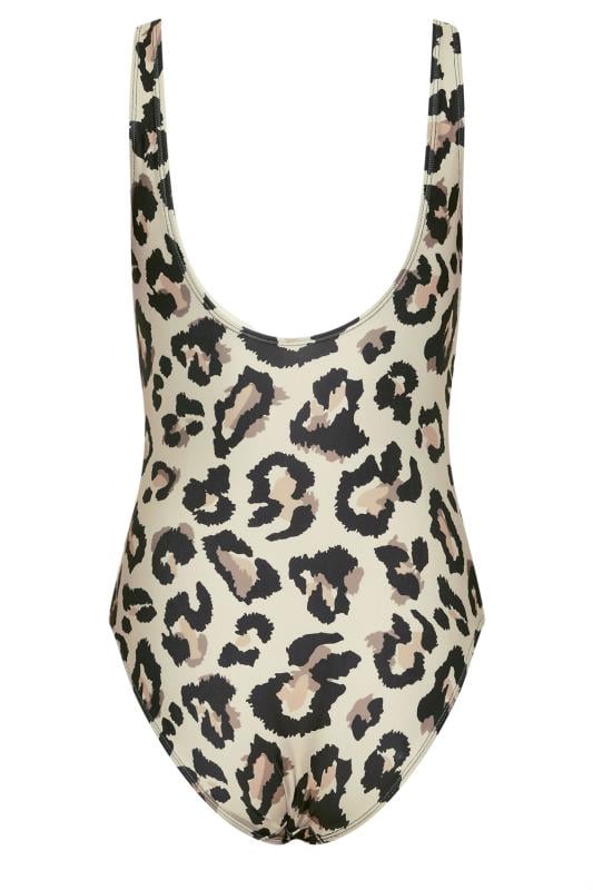 LTS Tall Women's Brown Leopard Print Swimsuit | Long Tall Sally 8