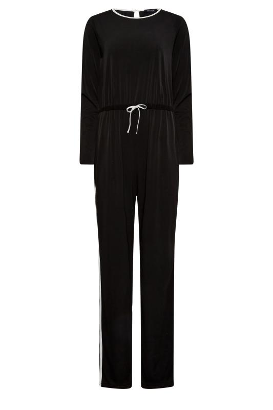 LTS Tall Women's Black Side Stripe Jumpsuit | Yours Clothing 7