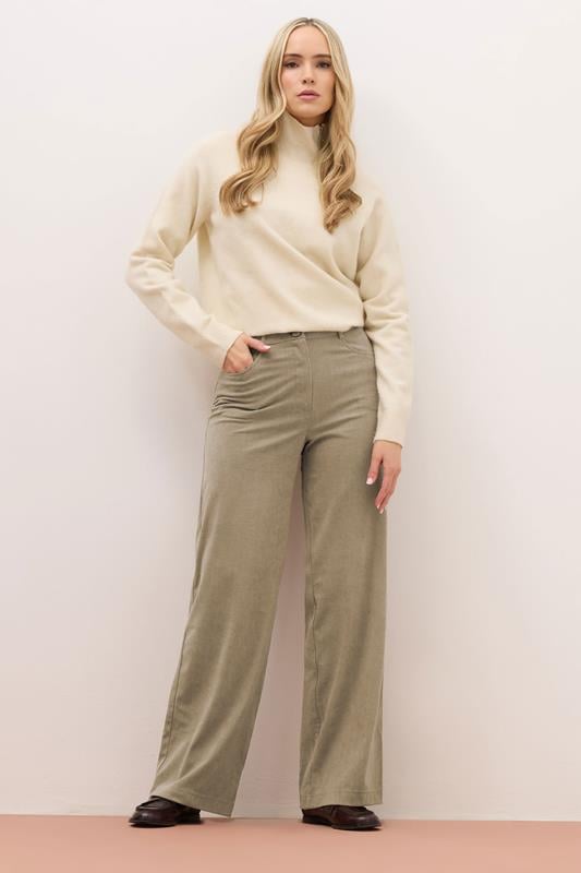 Tall  LTS PREMIUM Tall Stone Brown Cord Wide Leg Jeans
