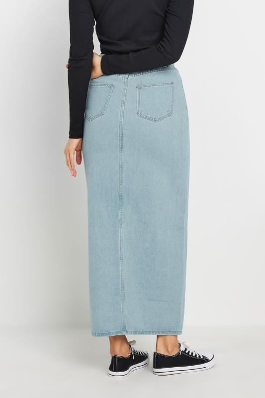 LTS Tall Blue Denim Split Maxi Skirt | Long Tall Sally  3