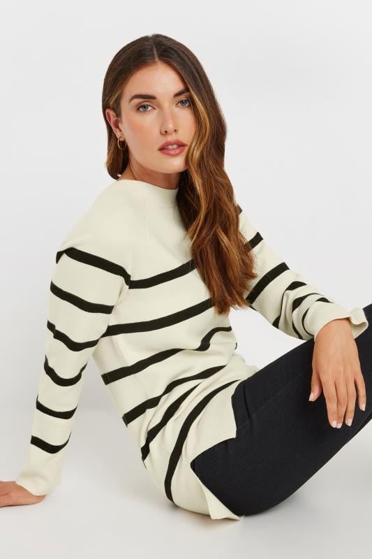 LTS PREMIUM Tall Womens Cream Stripe Jumper | Long Tall Sally 4