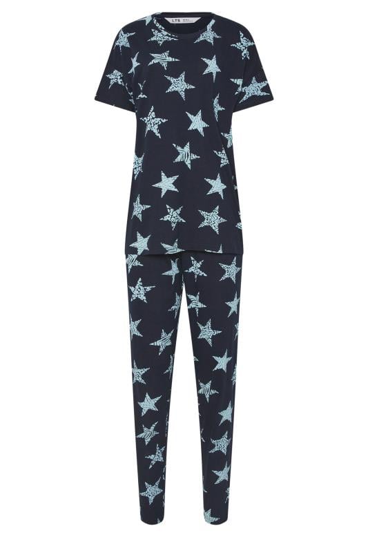 LTS Tall Navy Blue Star Print Pyjama Set | Long Tall Sally 5