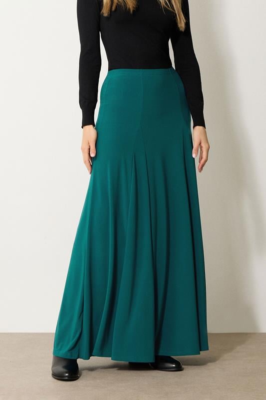 LTS Tall Women's Teal Green Godet Maxi Skirt | Long Tall Sally 2